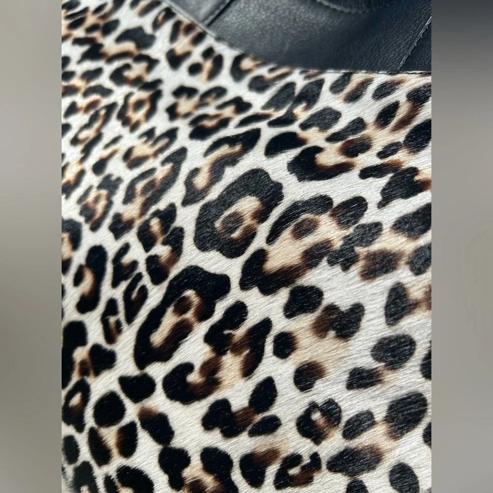 Boden Sherborne Leopard Print Cowhide Leather Tote Bag NWOT plus Dustbag - Picture 7 of 16